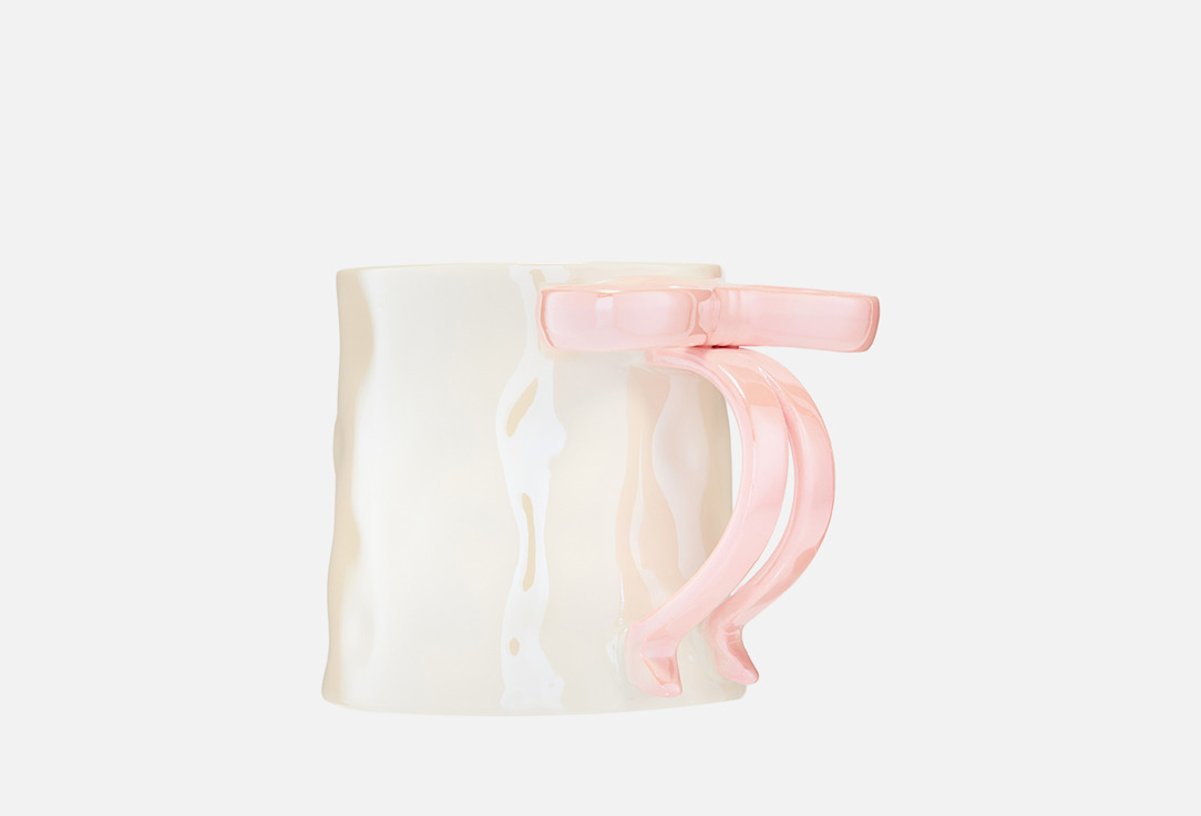 

Кружка TOPGIFT, Бежевый, Бант 1 шт