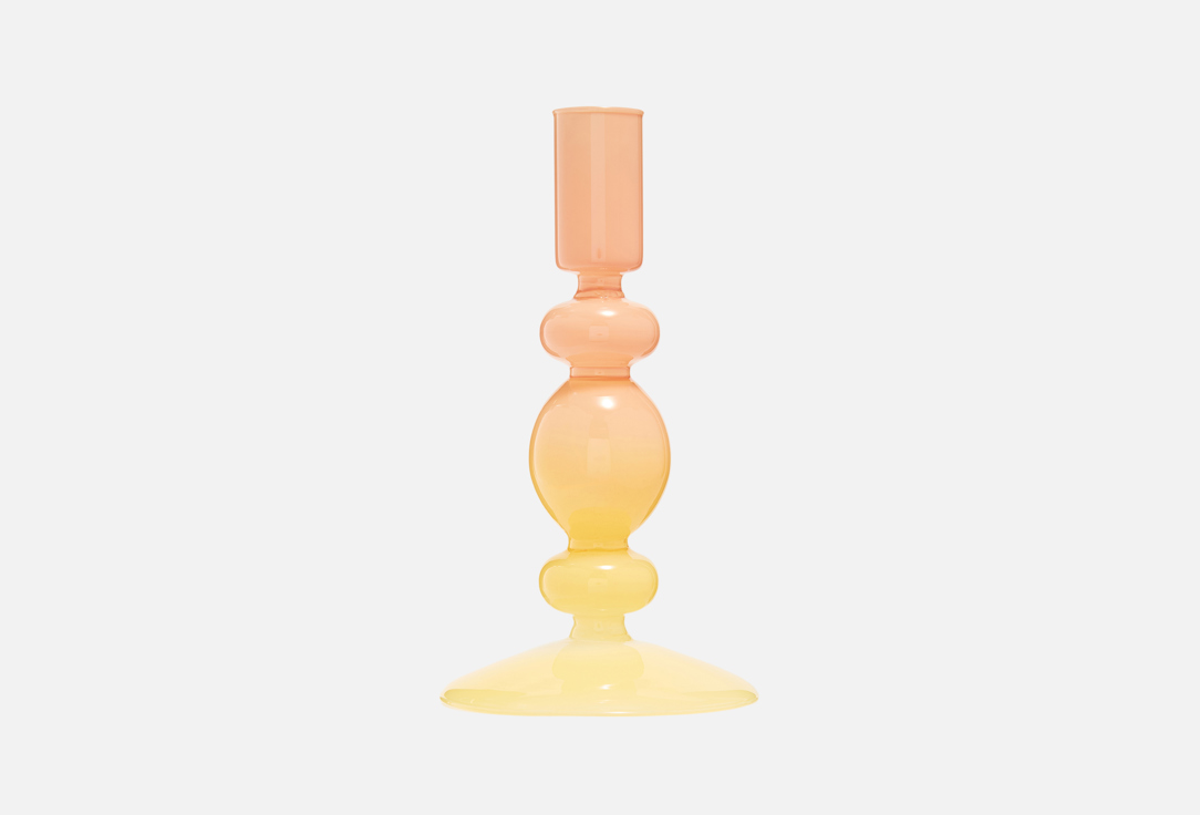 

Подсвечник TOPGIFT, Желтый, Желтый, 9x9x16,5 см 1 шт