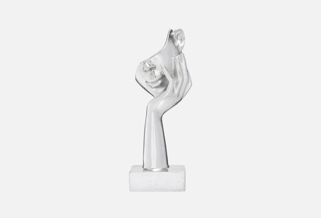 

Фигурка декоративная TOPGIFT, Серебряный, Лицо, 6x6x16 см 1 шт