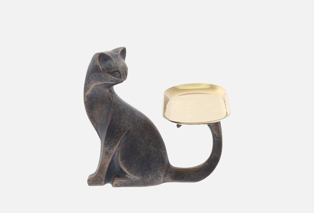 

Фигурка декоративная TOPGIFT, Коричневый, Кошка, 18,5x17x18 см 1 шт