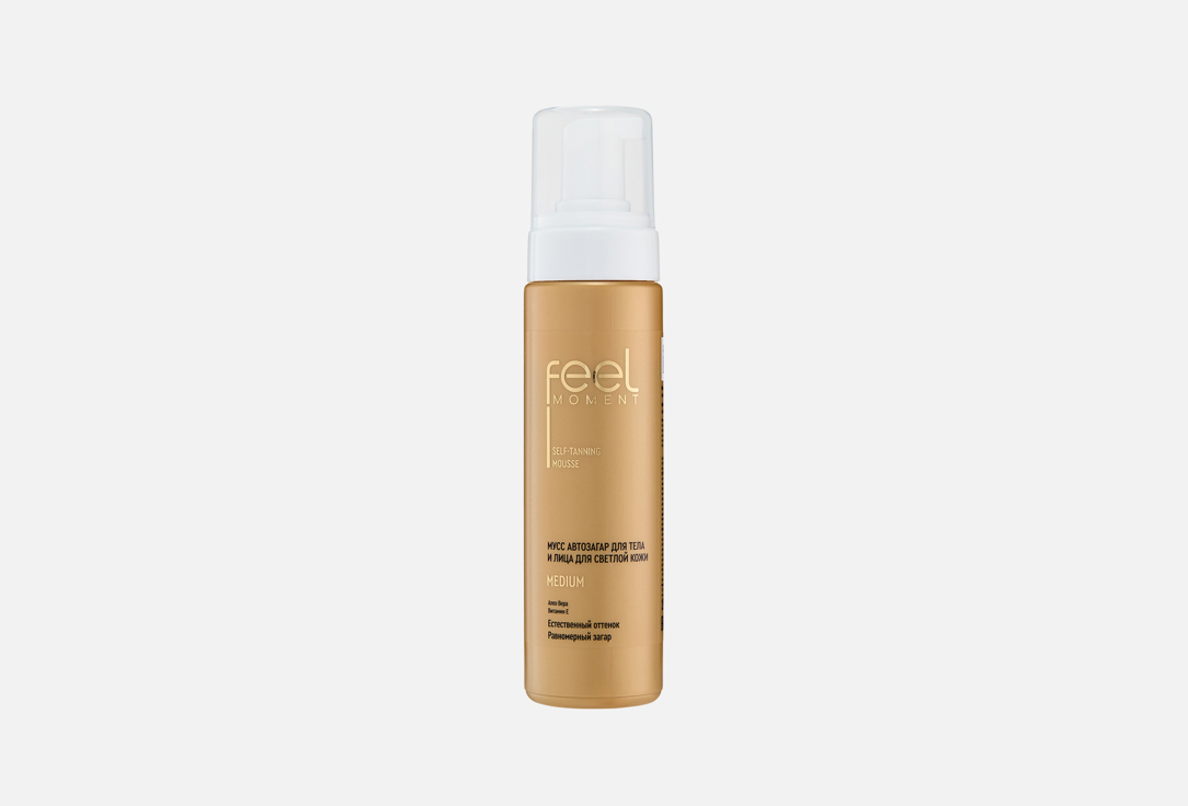 

мусс-автозагар для тела и лица FEEL MOMENT, Medium 190 мл