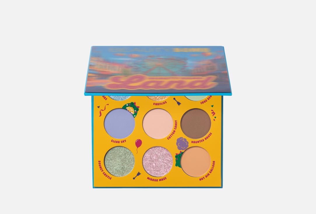 

Палетка теней для век BEAUTY BOMB, Мультиколор, Land 9 г