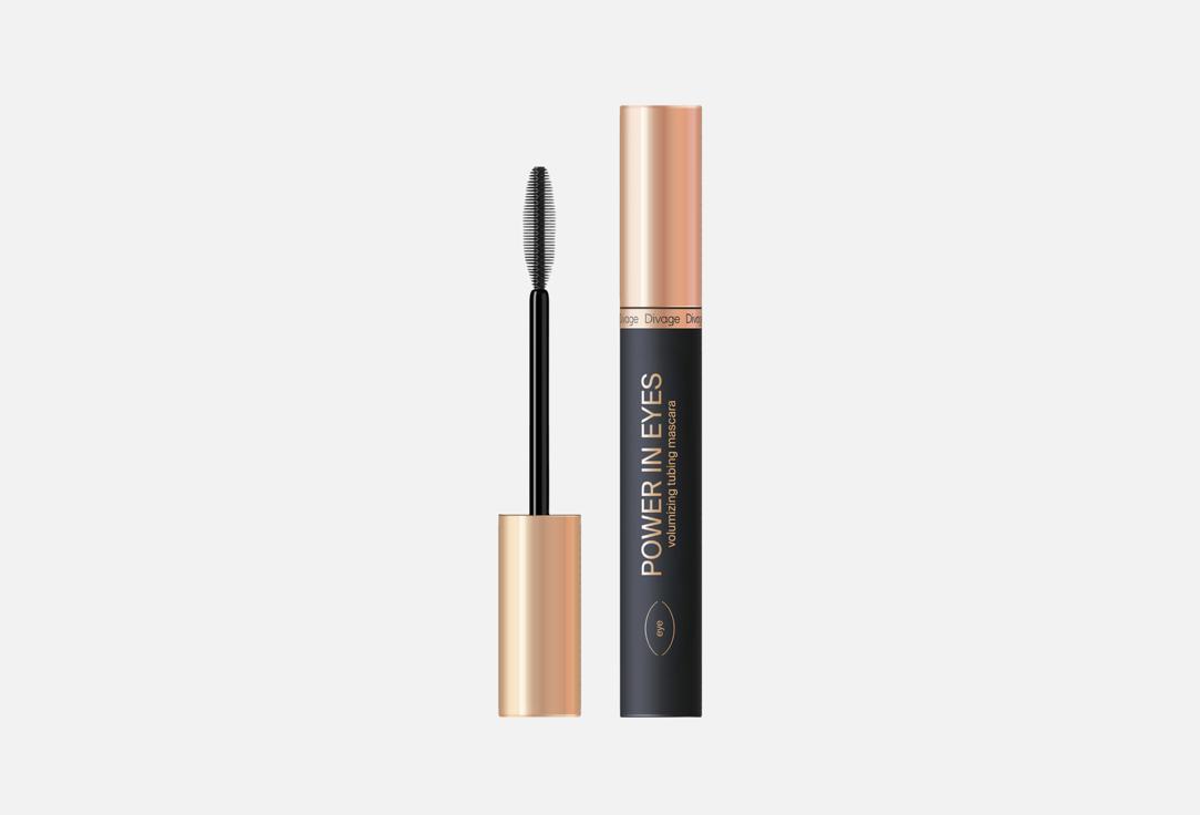 

Объемная термостойкая тушь для ресниц DIVAGE, Черный, Power In Eyes 8 г