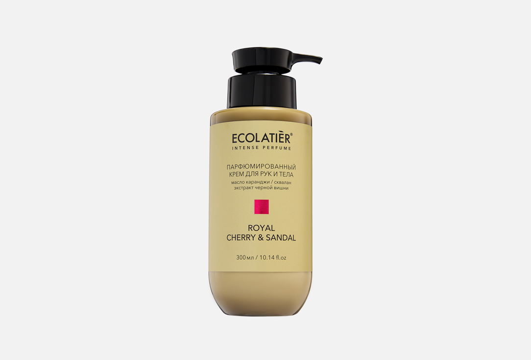 

Парфюмированный крем для тела и рук ECOLATIER, Royal Cherry & Sandal 300 мл