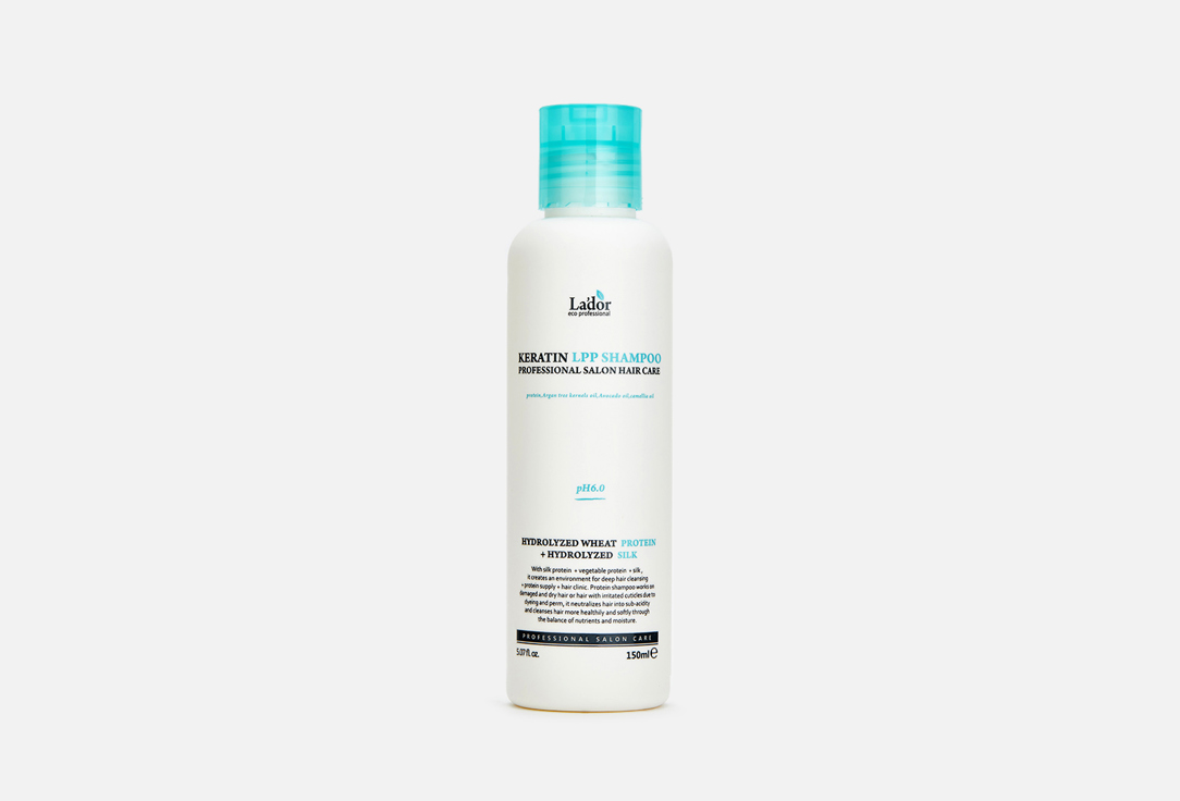 Шампунь для волос с кератином LADOR Keratin LPP Shampoo 150 мл шампунь для волос rusk шампунь для волос разглаживающий с кератином deepshine smooth keratin care shampoo