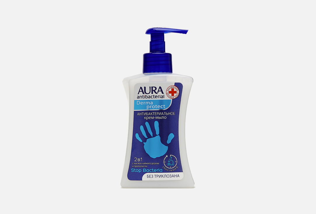 Крем-мыло антибактериальное Aura Derma Protect 