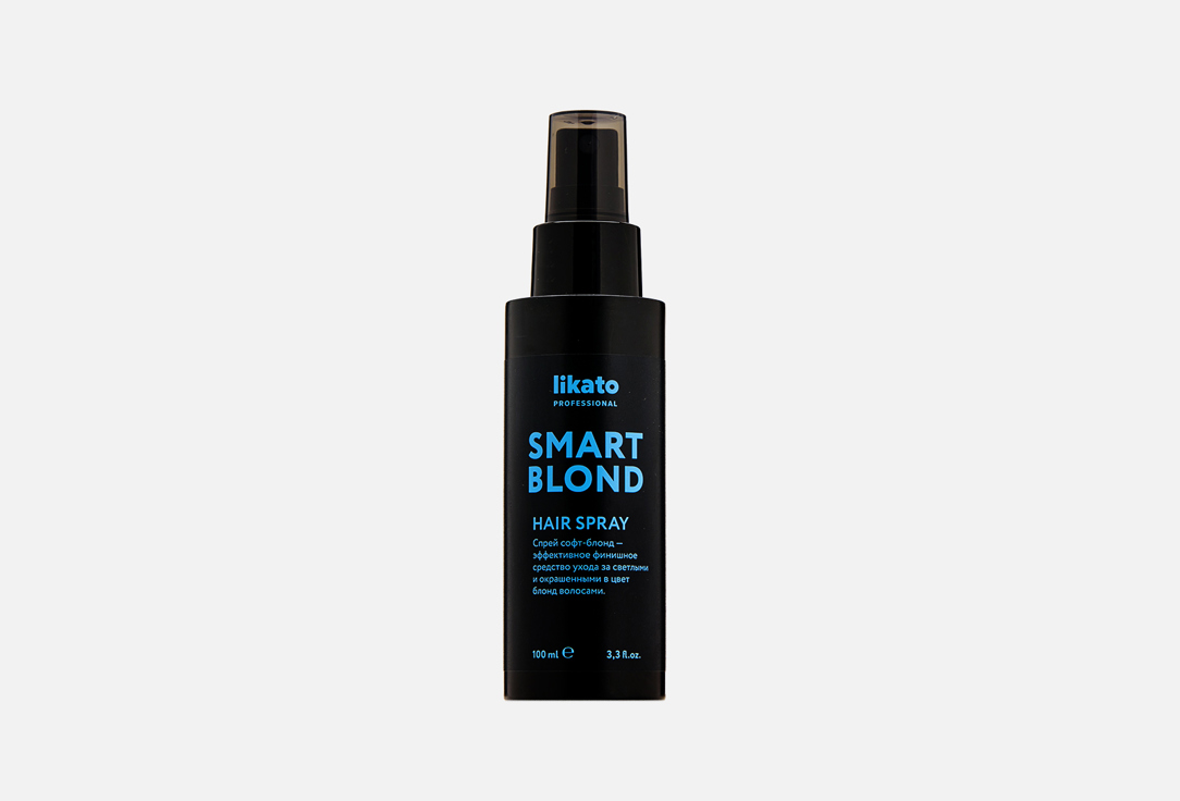 спрей для волос likato smart blond софт блонд 100мл x 2шт СПРЕЙ ОБЕСПЕЧИВАЮЩИЙ АНТИСТАТИЧЕСКИЙ ЭФФЕКТ С ФУНКЦИЕЙ ТЕРМОЗАЩИТЫ LIKATO PROFESSIONAL Blond hair spray 100 мл