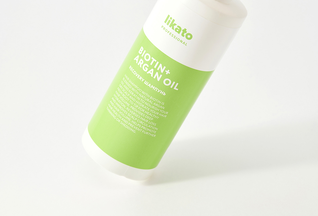 Шампунь для волос восстанавливающий Likato Professional Recovery Hair Shampoo Biotin + Argan Oil 