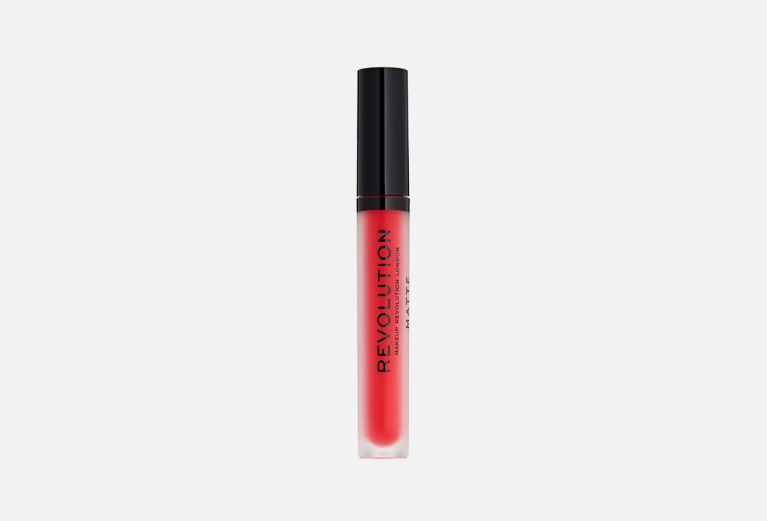 жидкая матовая помада для губ MakeUp Revolution Matte liquid lipstick 132, Cherry 