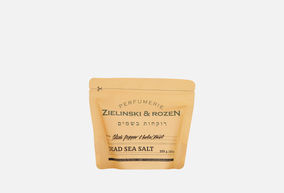 Соль мертвого моря ZIELINSKI & ROZEN Black Pepper & Amber, Neroli 250 мл zielinski rozen соль мертвого моря ванильный бленд 250 гр
