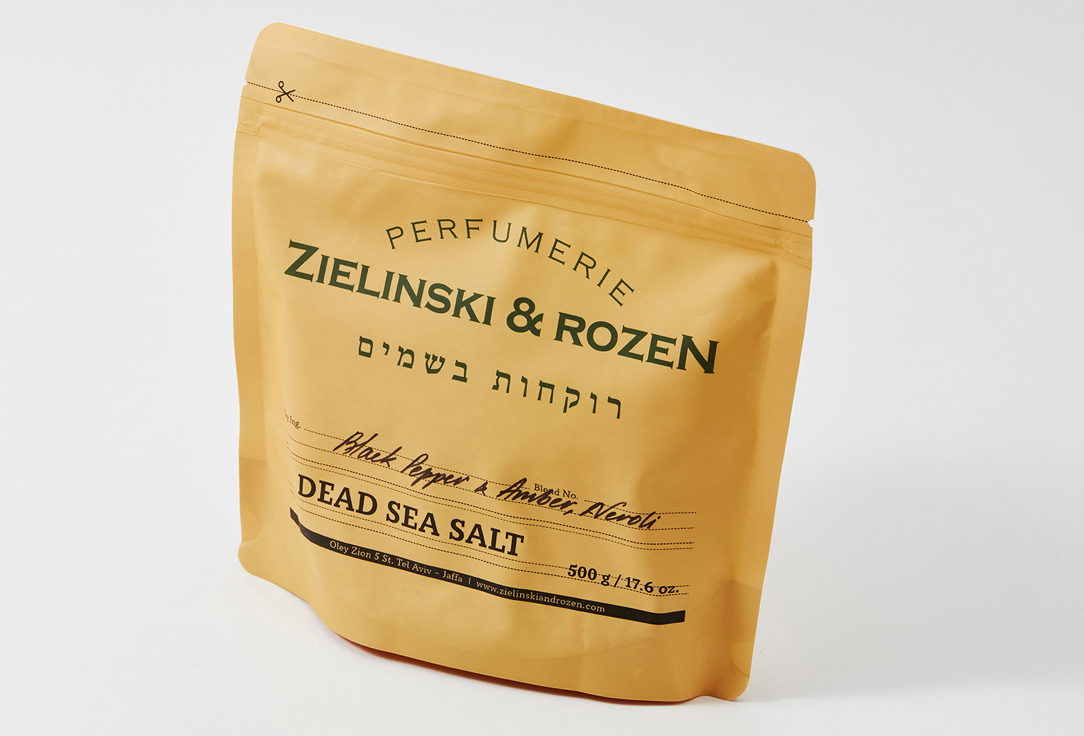 Соль мертвого моря  Zielinski & Rozen Black Pepper & Amber, Neroli  