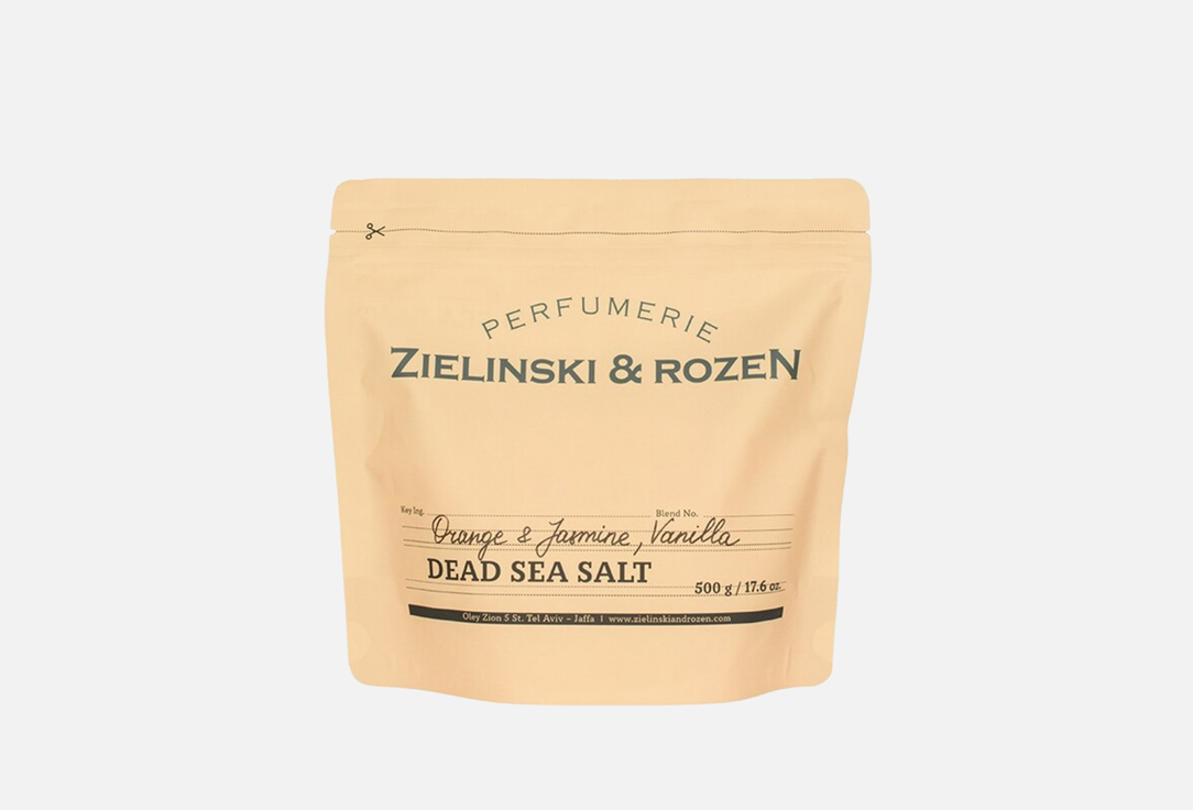 Соль мертвого моря ZIELINSKI & ROZEN Orange & Jasmine, Vanilla 500 г соль для ванны zielinski