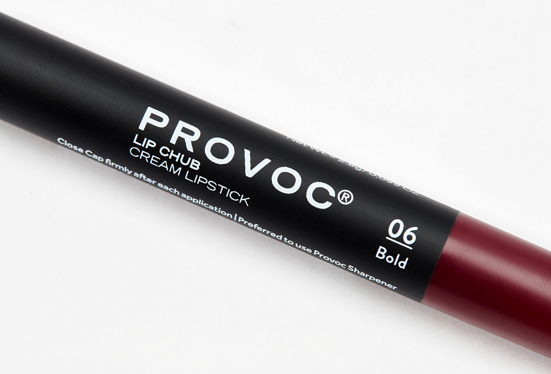 Кремовая помада-карандаш Provoc Lip Chub Cream Lipstick 06 Bold