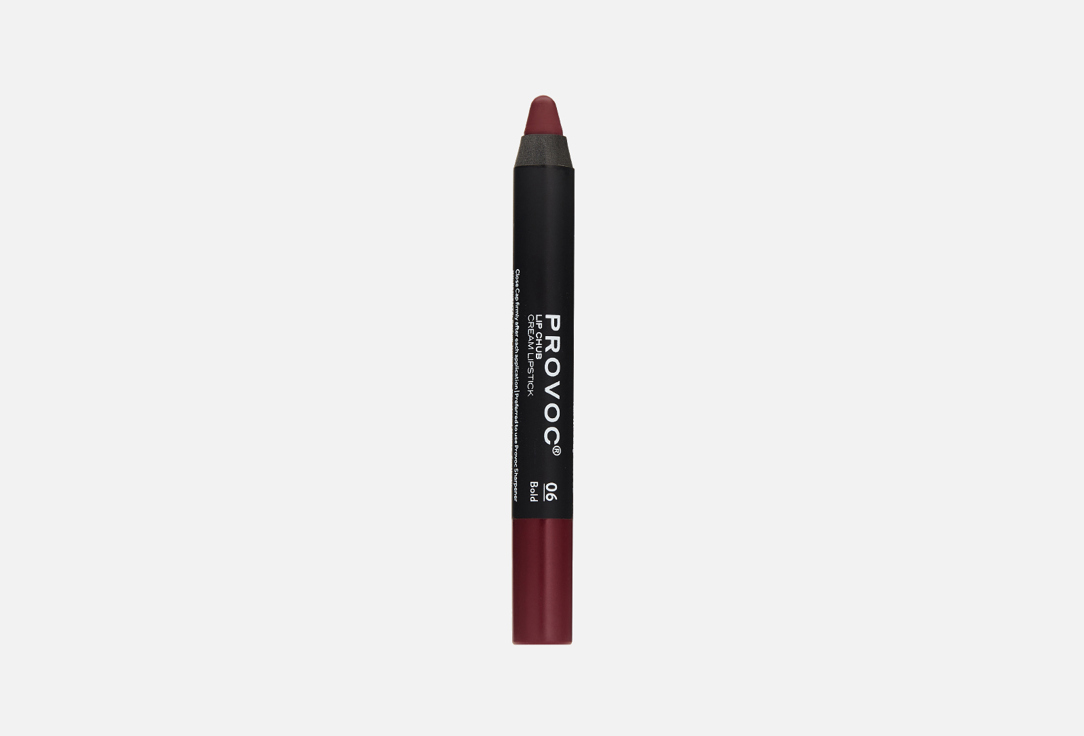 Кремовая помада-карандаш Provoc Lip Chub Cream Lipstick 06 Bold