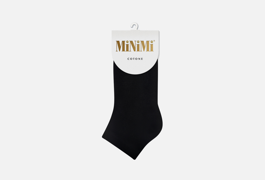 Носки укороченные MINIMI Черные 39-41 мл носки женские х б minimi cotone1101 набор 4 шт размер 39 41 acqua голубой