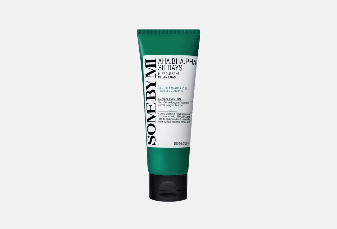 Изображение товара Очищающая пенка для проблемной кожи SOME BY MI AHA-BHA-PHA 30 Days Miracle Acne Clear Foam