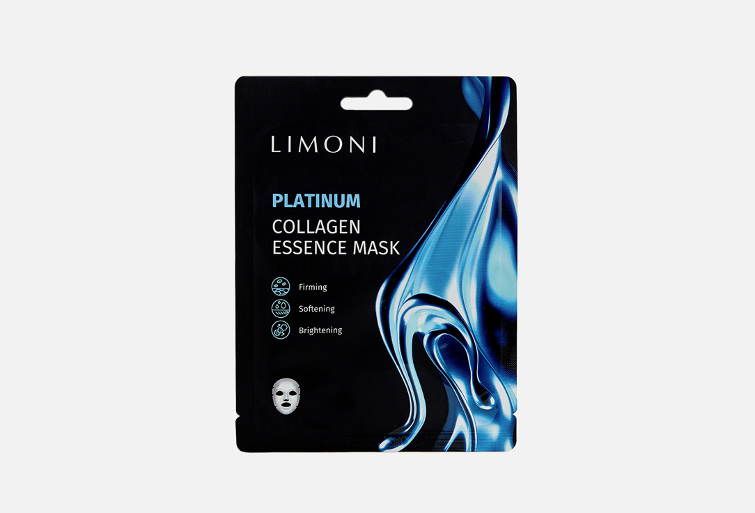 Восстанавливающая маска с коллоидной платиной и коллагеном LIMONI Platinum Collagen Essence Mask 