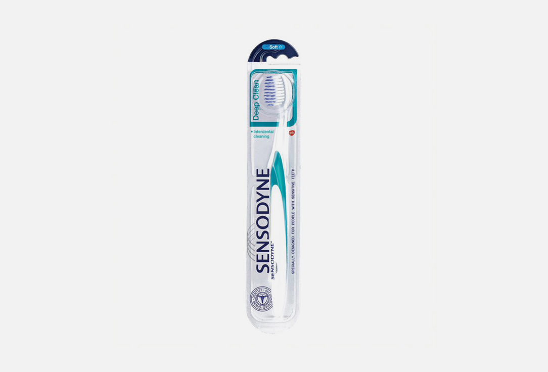 Зубная щетка SENSODYNE Deep Clean 1 шт аксессуары для ухода за полостью рта sensodyne зубная щетка deep clean