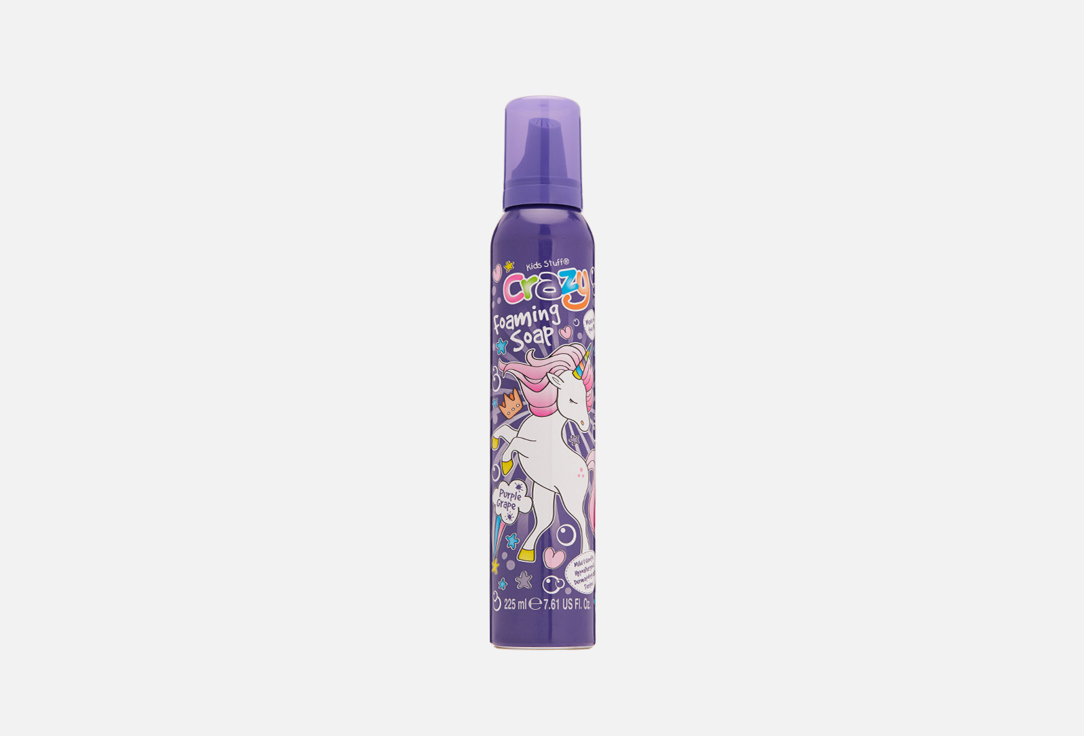 

Мусс-пена для детских забав и купания в ванной KIDS STUFF, Crazy Foaming Soap Purple Grape 225 мл