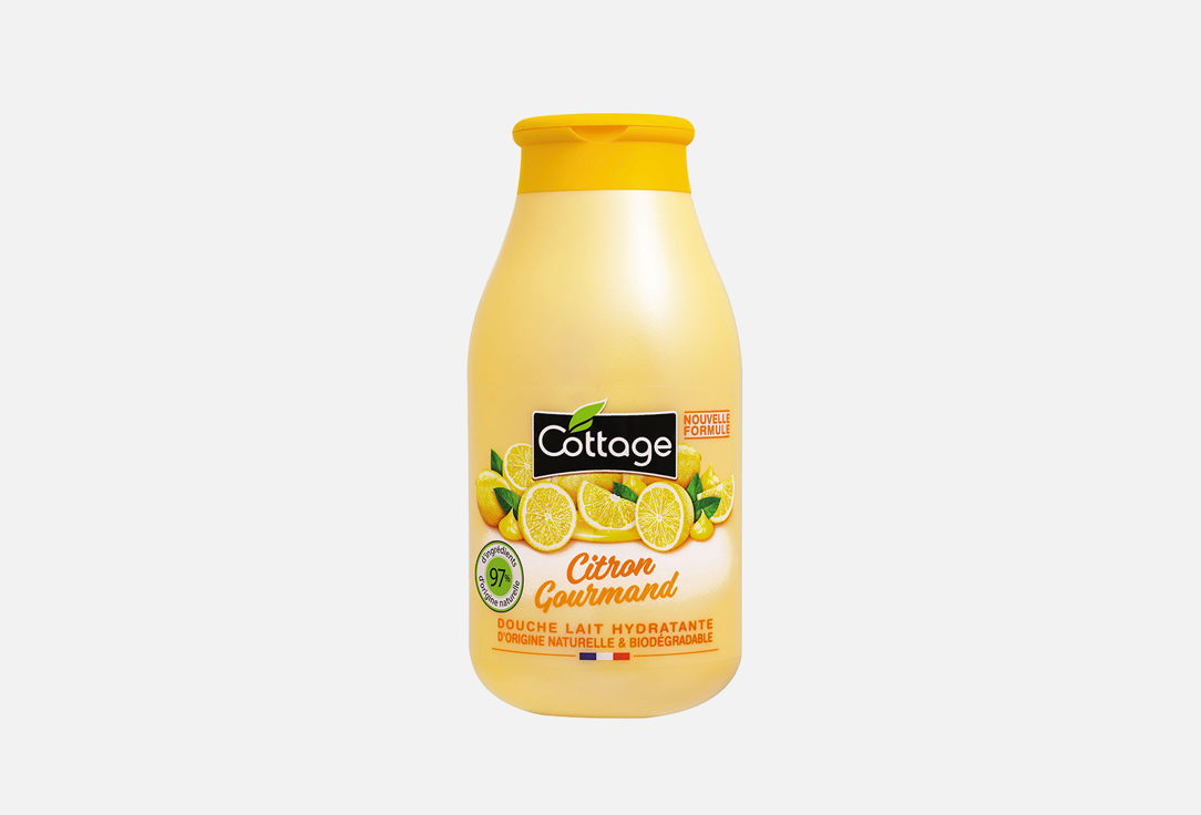 Увлажняющее молочко для душа COTTAGE Gourmet Lemon 250 мл молочко для волос mielle увлажняющее с авокадо 240 мл