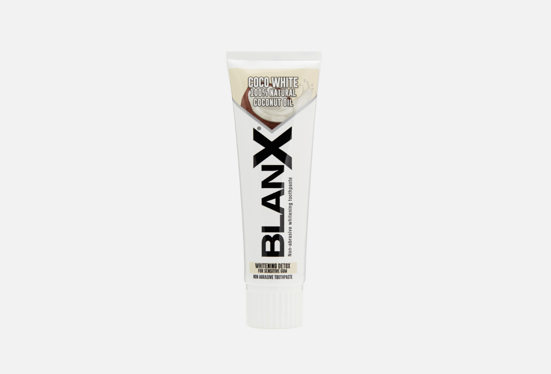 Зубная паста отбеливающая с кокосовым маслом BLANX Coco white 75 мл blanx white shock отбеливающая зубная паста с частицами акти плюс 75 мл
