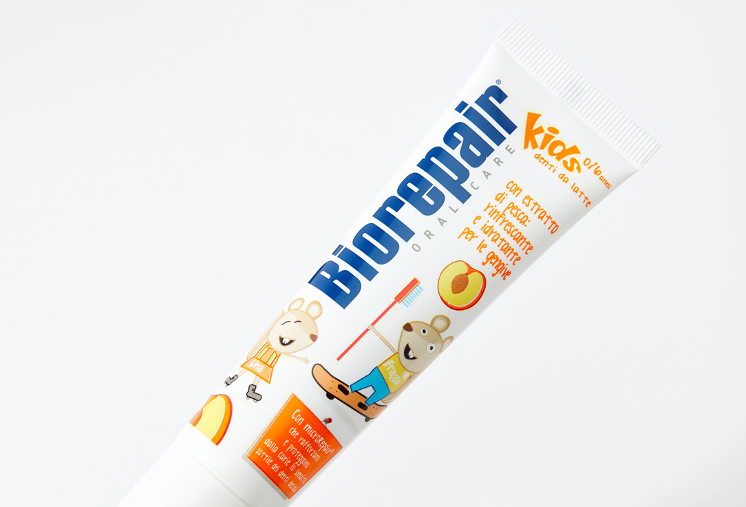 BIOREPAIR Зубная паста для детей 0-6 лет kids with peach extract