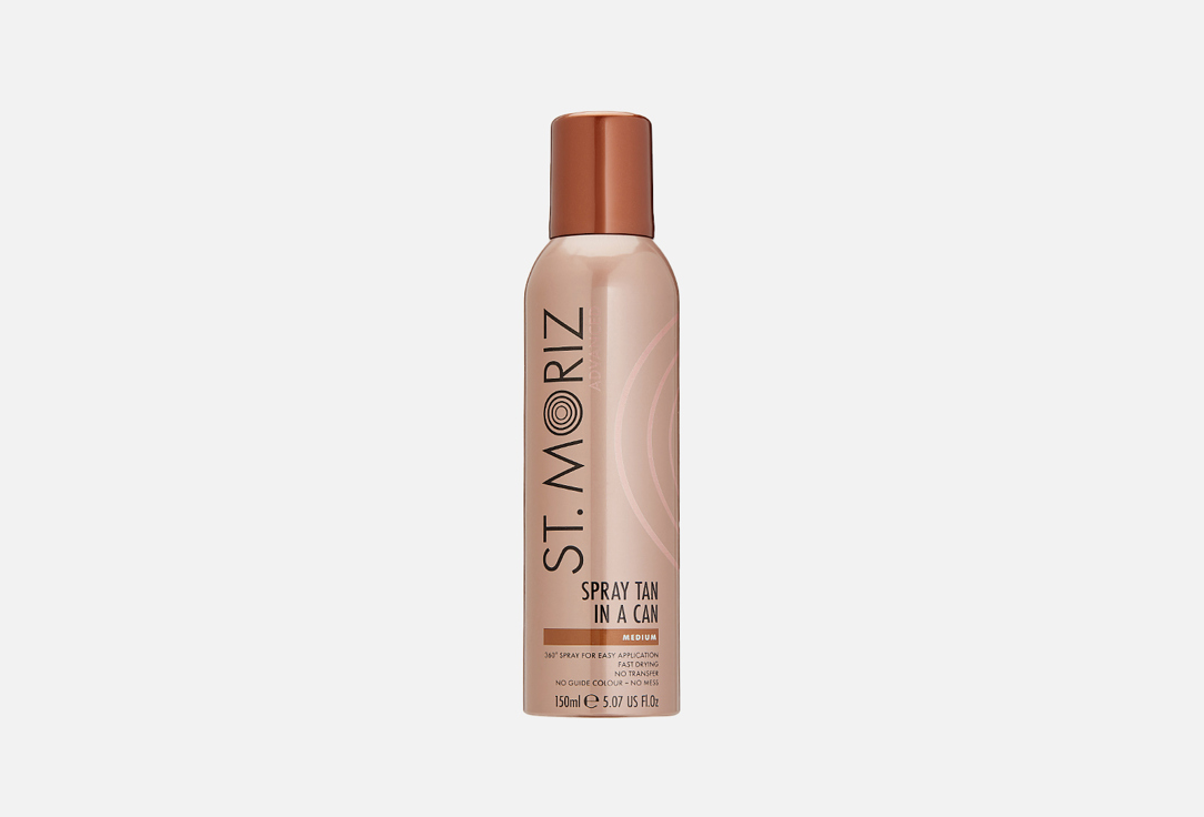 

Автобронзант-спрей с бесцветной текстурой ST. MORIZ, Clear Spray Tan In A Can Medium 150 мл