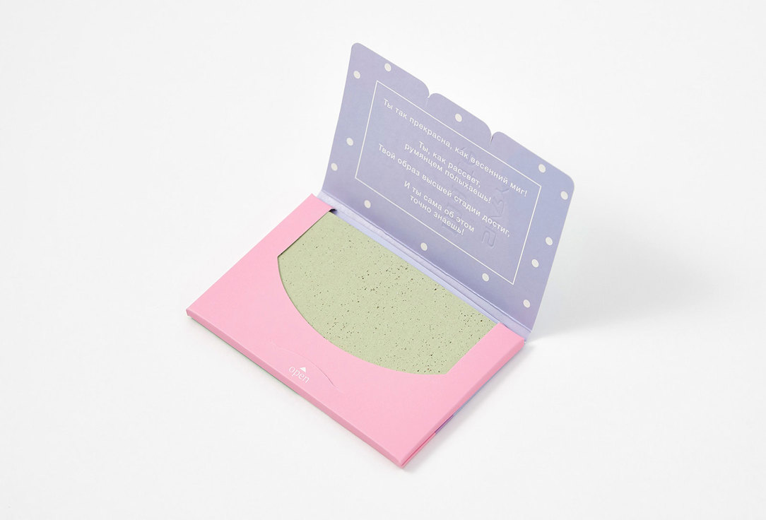 Матирующие салфетки для лица для проблемной кожи Shary Matte blotting paper for problem skin Green Tea 
