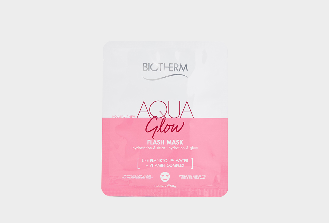 Тканевая маска для лица Увлажнение и Сияние Biotherm Aqua Glow 