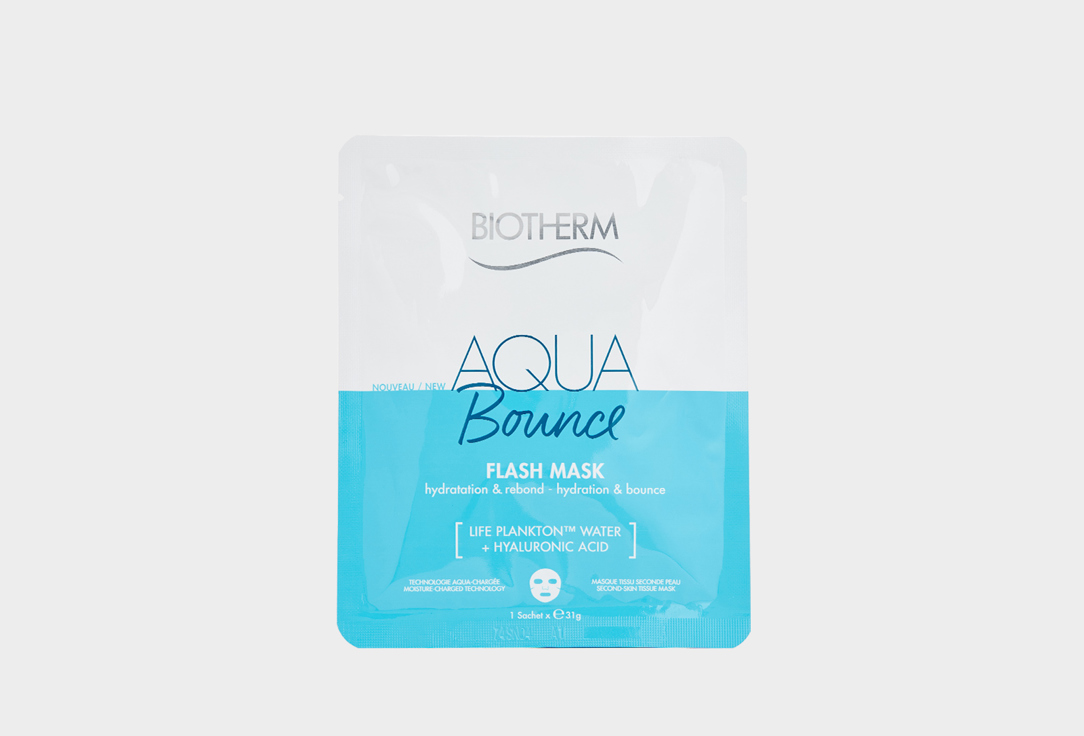 Тканевая маска для лица Увлажнение и Упругость BIOTHERM Aqua Bounce 1 шт