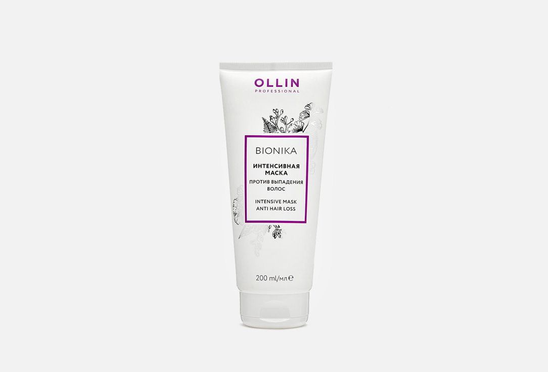 Интенсивная маска против выпадения волос OLLIN PROFESSIONAL Intensive mask anti hair loss 200 мл
