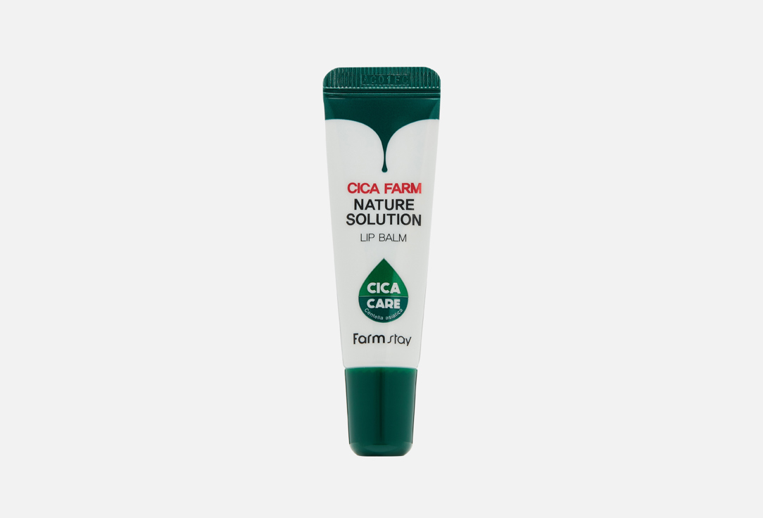 Восстанавливающий бальзам для губ с центеллой азиатской FARM STAY Cica Farm Nature Solution Lip Balm 10 г бальзам для губ farmstay суперувлажняющий с алоэ 10 мл