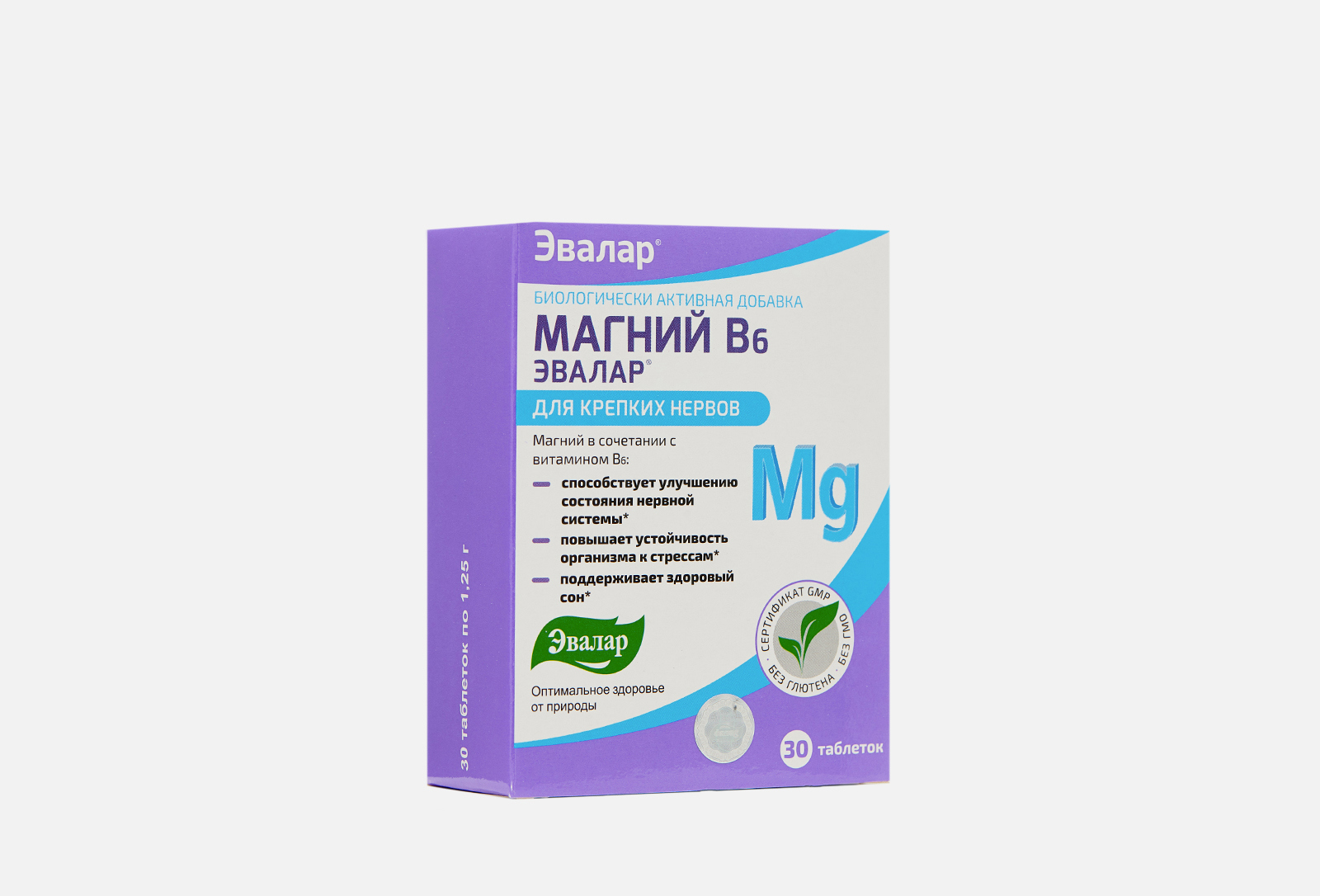 Эвалар БАД для крепких нервов Магний В6 в таблетках 30 шт — купить ...