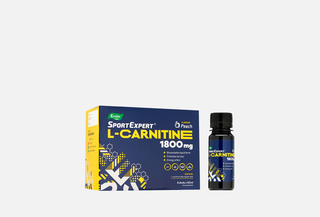 L-карнитин ЭВАЛАР SportExpert 8 шт сбалансированная белково углеводная смесь эвалар sportexpert 1500 гр