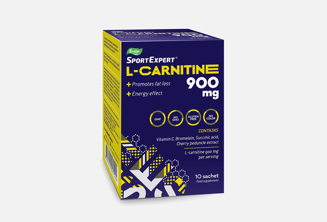 L-карнитин ЭВАЛАР SportExpert 10 шт sportexpert аминокислотный комплекс саше 4 6 г 10 шт