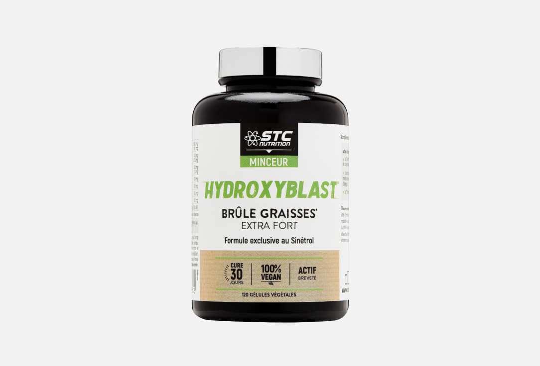 БАД для коррекции фигуры STC Hydroxyblast зеленый чай, кремний, гуарана 120 шт капсулы сжигатель жира stc burn fat 120 шт