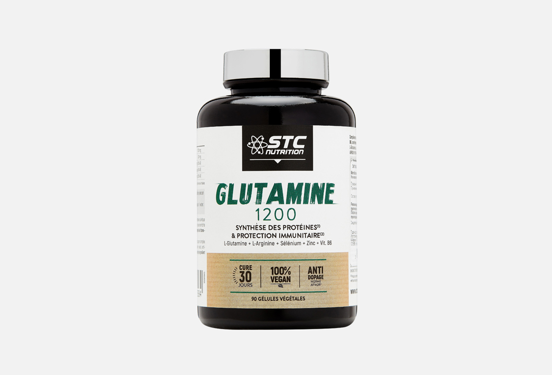 Изображение товара БАД для укрепления иммунитета STC glutamine 1200 L-глютамин, L-аргинин, селен, цинк, В6