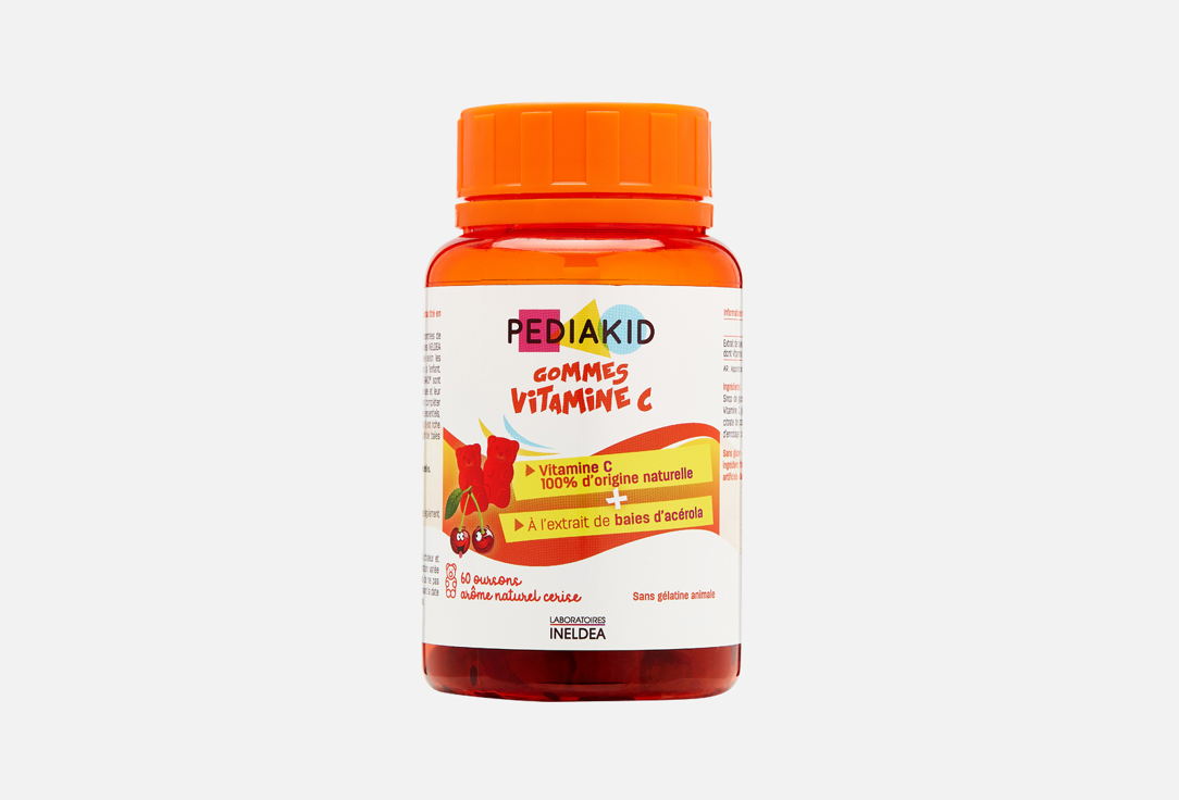 Витамин C для детей PEDIAKID Gommes vitamine c в жевательных пастилках 60 шт