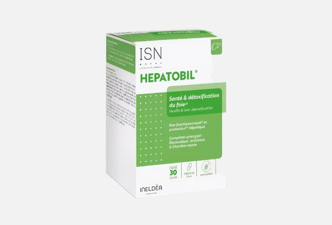

Бад для здоровья печени INELDEA SANTE NATURELLE, Hepatobil артишок, расторопша, десмодиум 90 шт