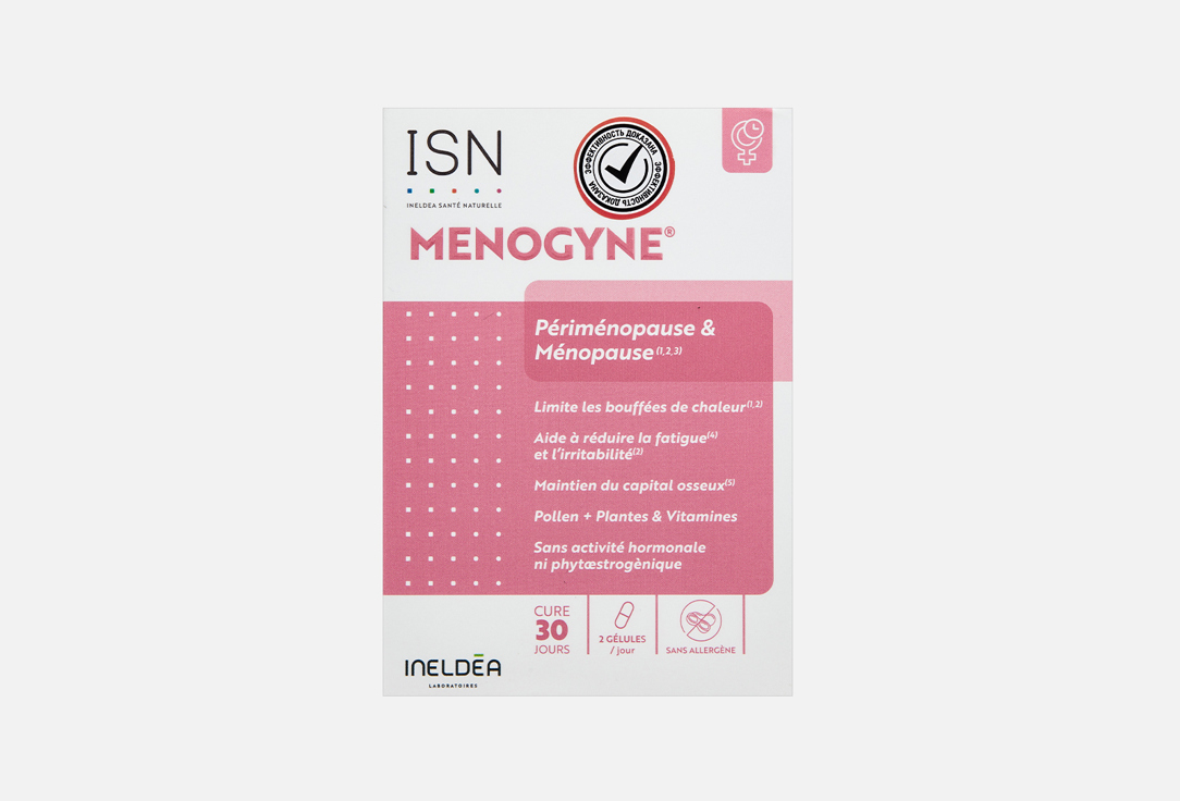 Изображение товара БАД для женского здоровья Ineldea Sante Naturelle Menogyne кремний, медь, марганец