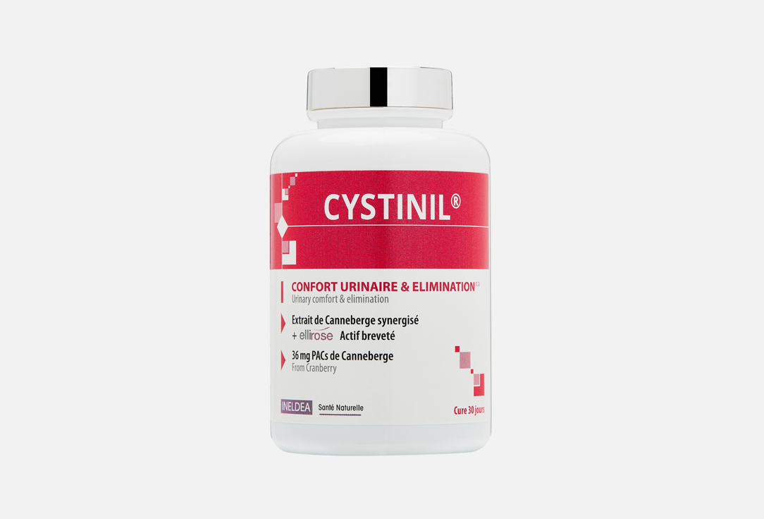 БАД для женского здоровья INELDEA SANTE NATURELLE Cystinil экстракт клюквы, гибискус , одуванчик 90 шт