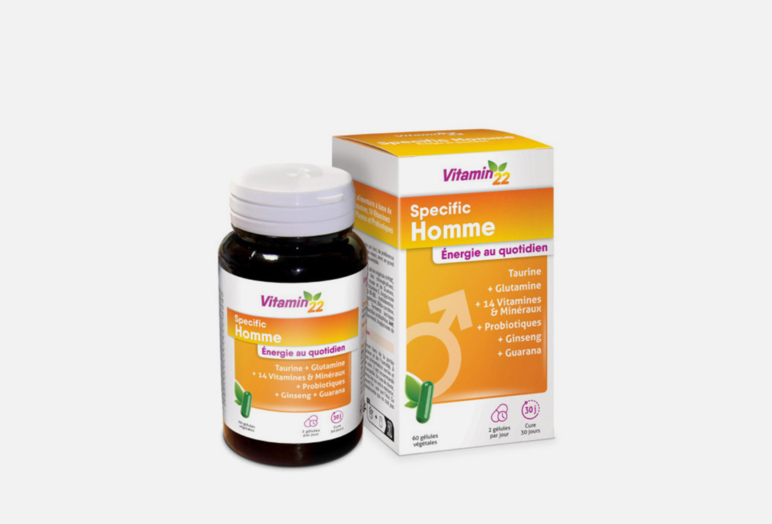БАД для мужского здоровья ВИТАМИН 22 Specific homme в капсулах 60 шт витамины пренатальные mommy s bliss лактация и пробиотики 60 капсул