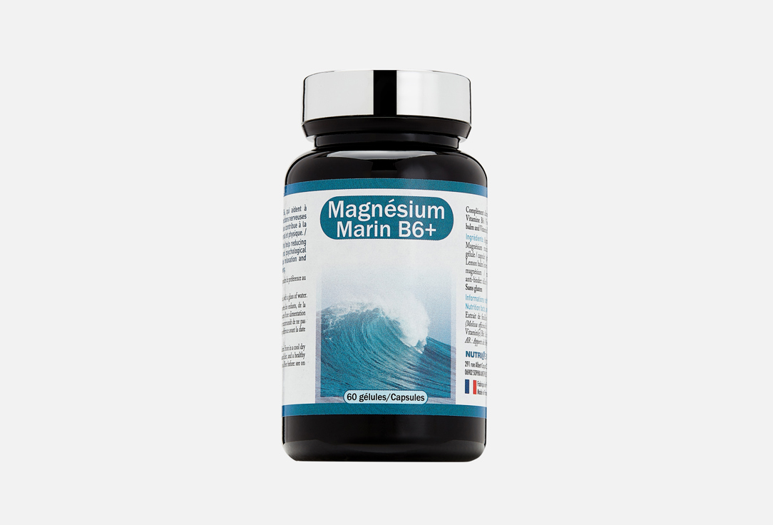 БАД для поддержания спокойствия NUTRI EXPERT Magnésium Marin B6+ в капсулах 60 шт бад для поддержания спокойствия over 5htp витамин в6 в капсулах 60 шт