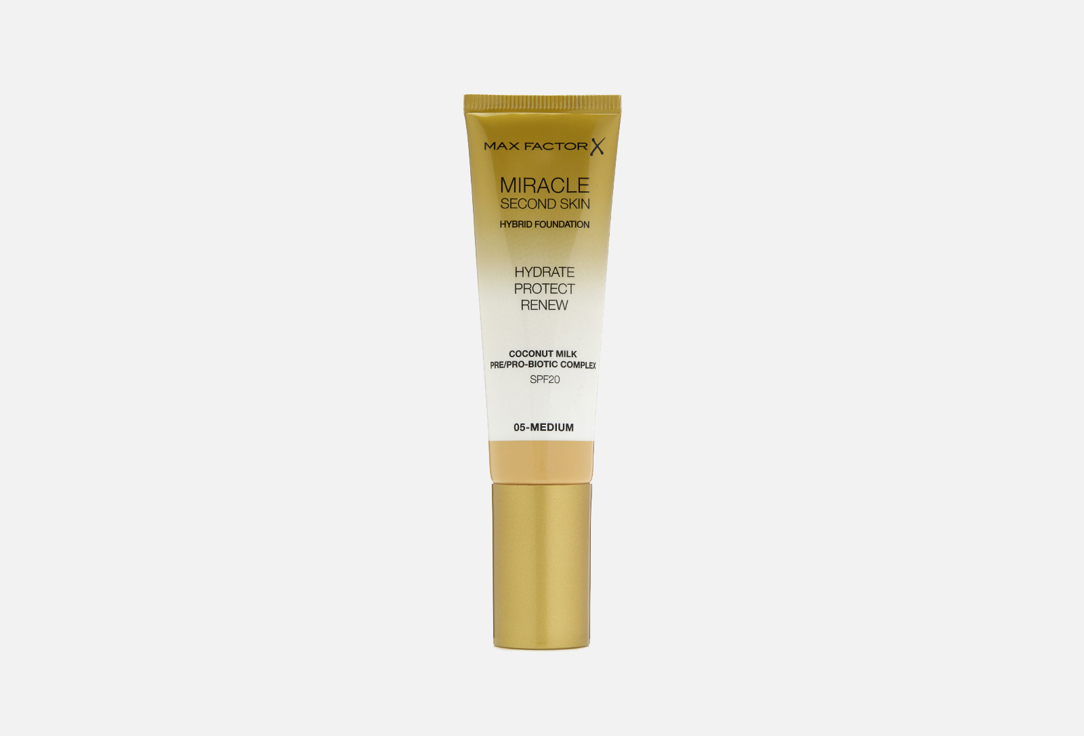 Тональная основа MAX FACTOR Miracle Touch Second Skin 30 мл max factor miracle second skin hybrid foundation spf 20