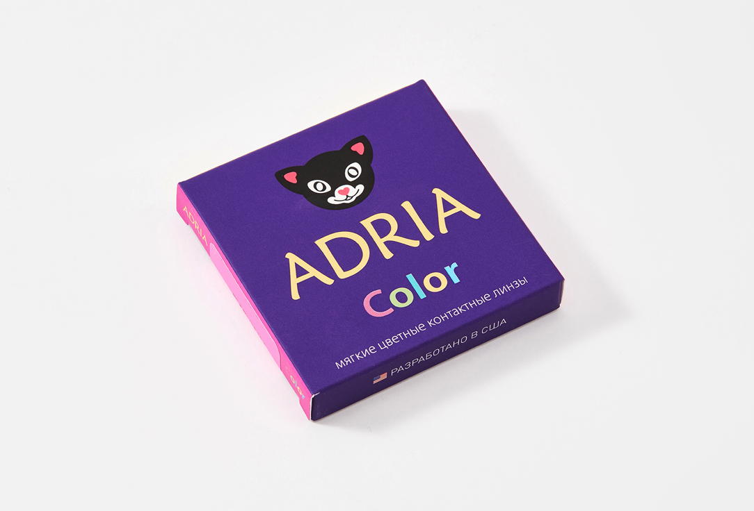 Цветные контактные линзы квартальные Adria Color 3T GREEN, BC 8,6, DIA 14,2, 2 шт. GREEN