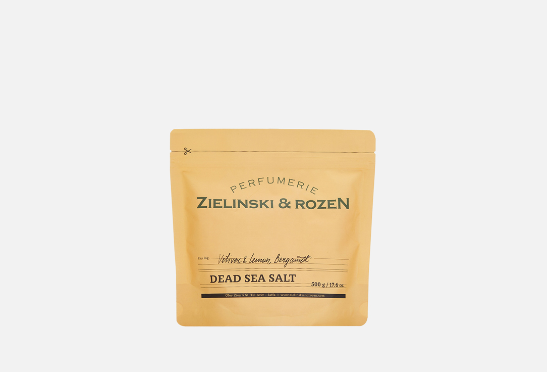 Соль мертвого моря  Zielinski & Rozen Vetiver & Lemon, Bergamot 