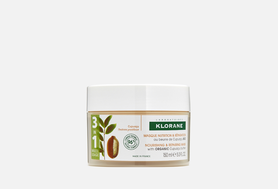 Питательная и восстанавливающая маска для волос с органическим маслом Купуасу KLORANE Cupuaçu 