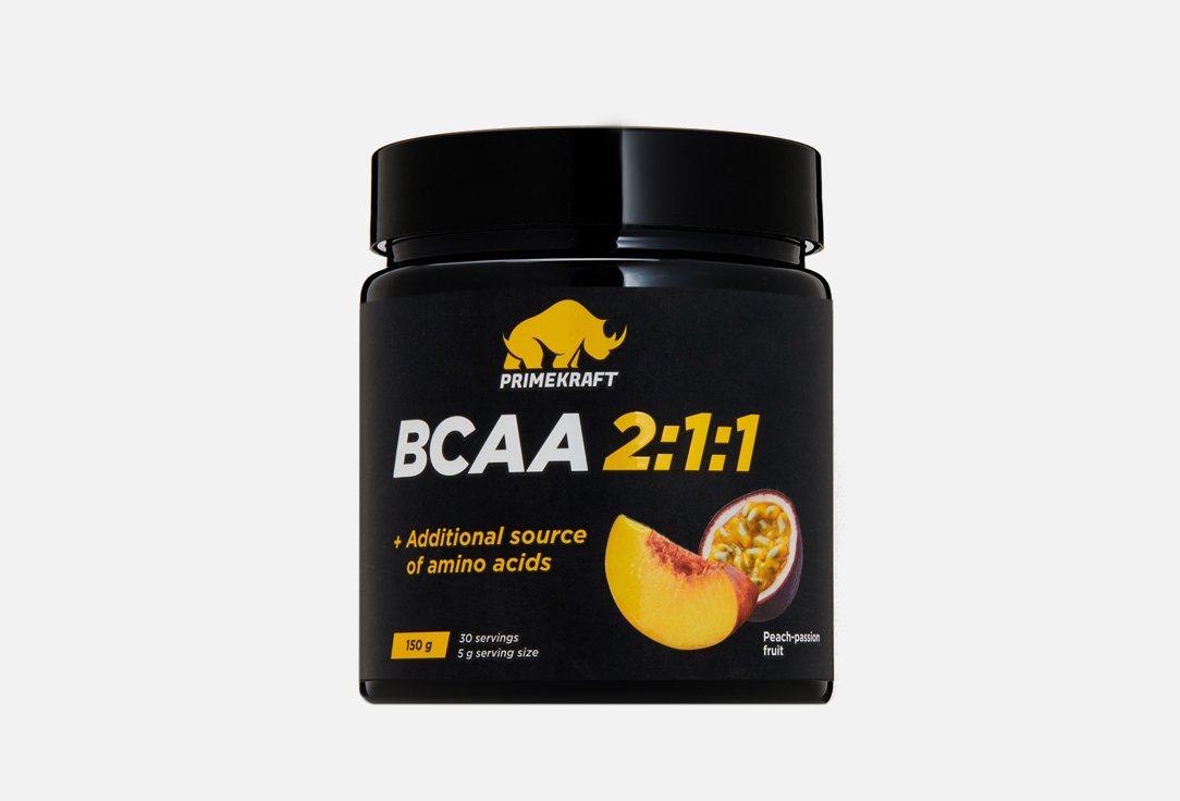 Изображение товара BCAA Prime Kraft L-валин, L-изолейцин со вкусом Персик-маракуйя