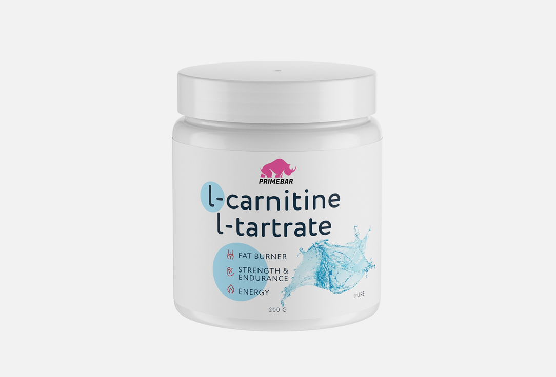 Спортивное питание PRIMEBAR L-Сarnitine L-Tartrate 200 г nutrition l arginine мандарин спортивное питание 500 г