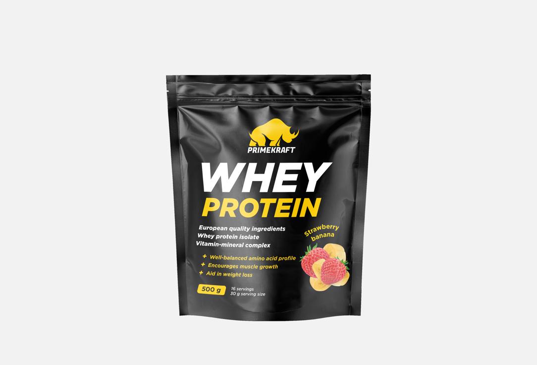 Изображение товара Протеиновый коктейль клубника-банан Prime Kraft Whey Protein 500 г